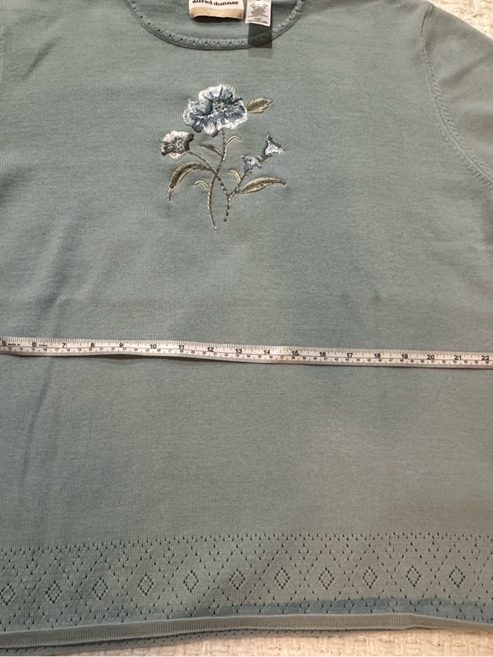 Alfred dunner 2x light blue shirt